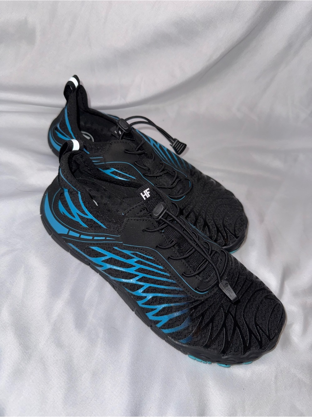HF Women’s Black & Blue Water Hybrid Slip-On Sneakers